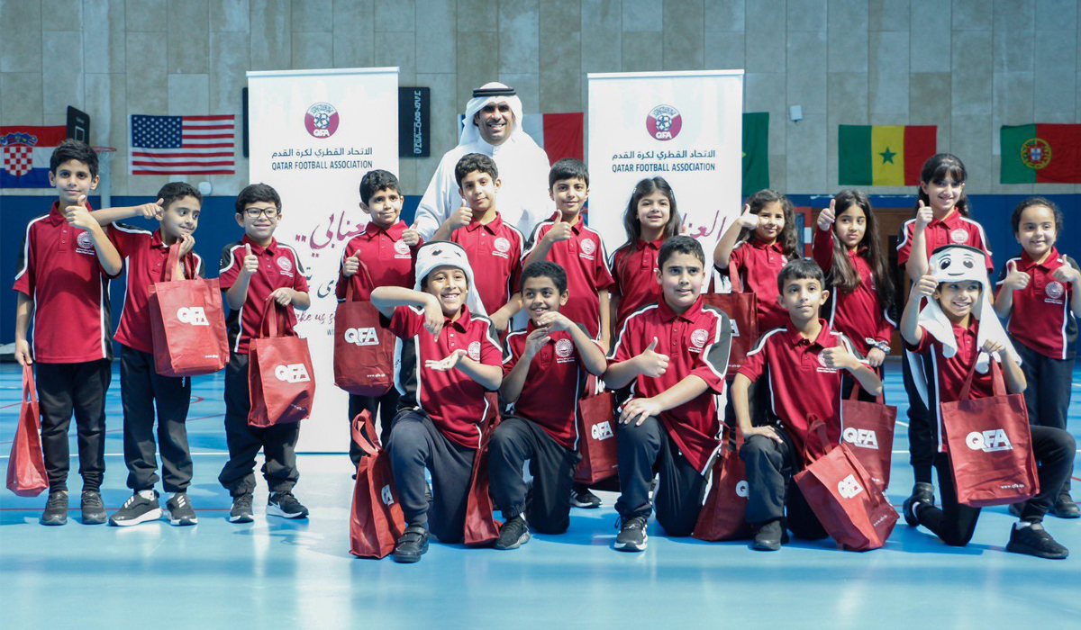 Qatar Football Association Begins School Tour to Support National Team